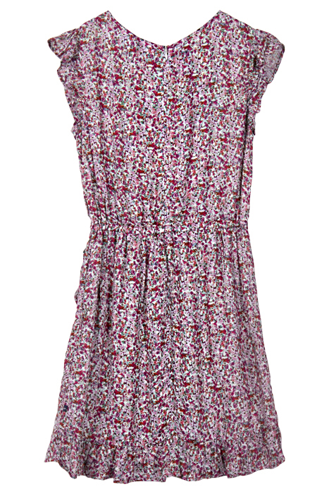 GIRL'S FUCHSIA FLORAL PRINT DRESS 2