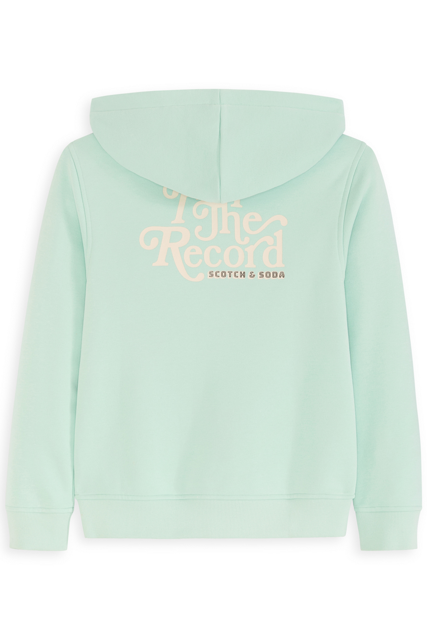 BOYS GRAPHIC FLEECE HOODIE LIGHT PASTEL GREEN 2