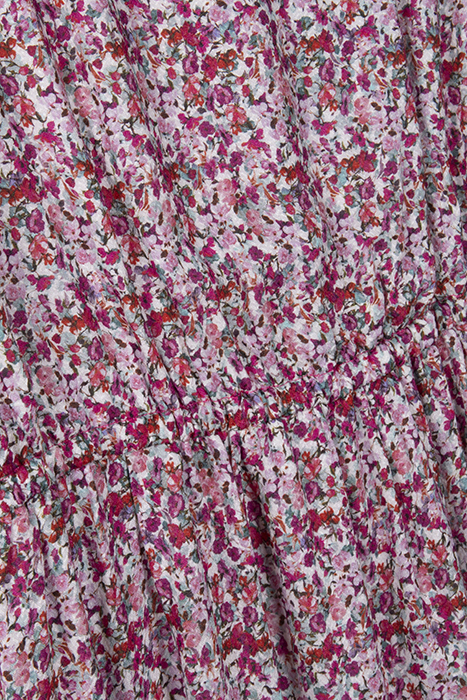 GIRL'S FUCHSIA FLORAL PRINT DRESS 3