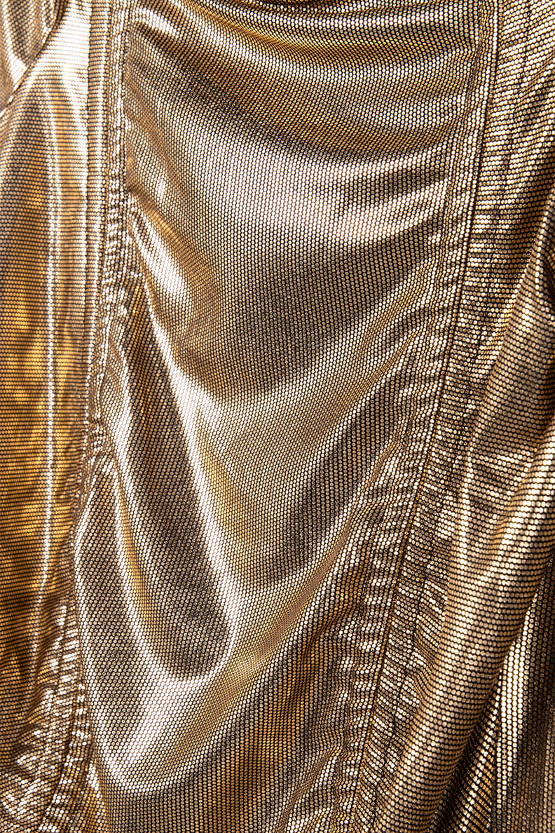 FOIL DOT DRESS BLACK/GOLD 3