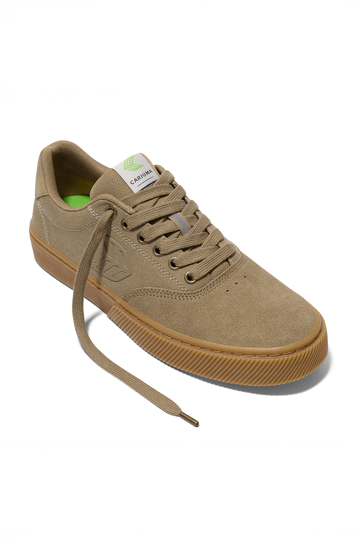 NAIOCA PRO GUM BURNT SAND SUEDE AND CANVAS BURNT SAND LOGO S 3