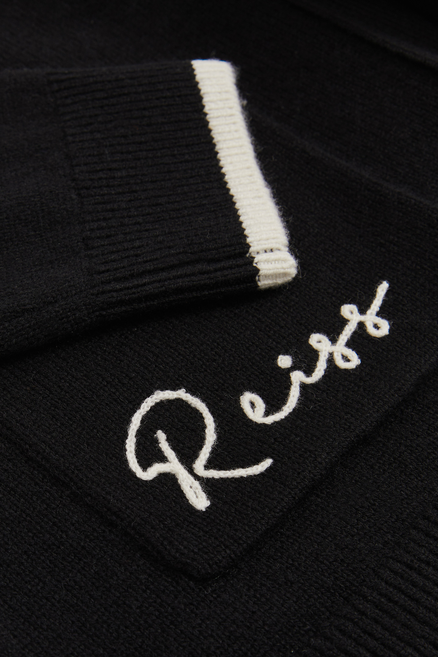 BLARE LS MCLAREN RACING EMBROIDERED VARSITY CARDIGAN BLACK 7