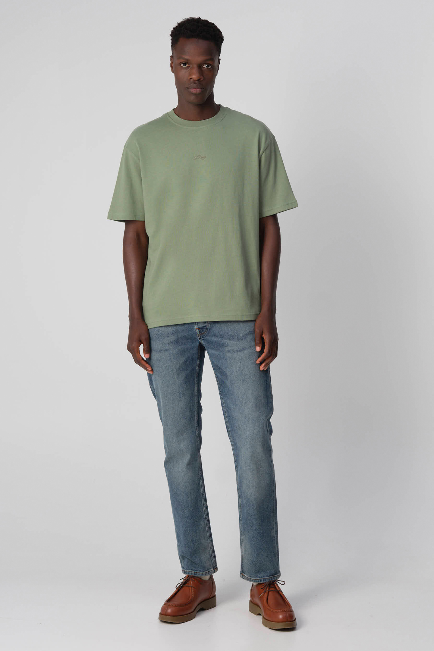 ROMEO T-SHIRT KM HEDGE GREEN by J.C. Rags