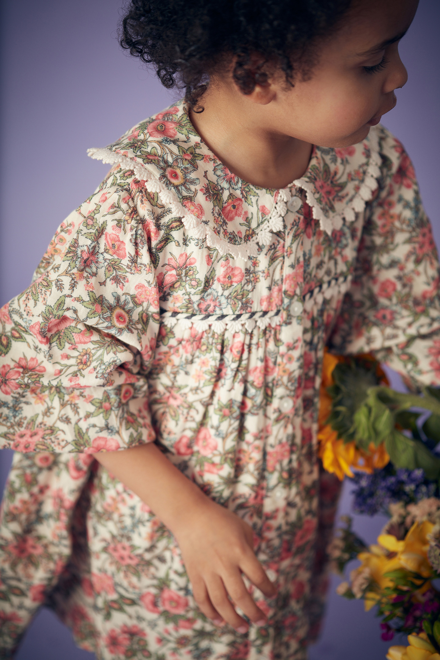 DRESS MARLOTTA IVORY ENCH FIELDS 4