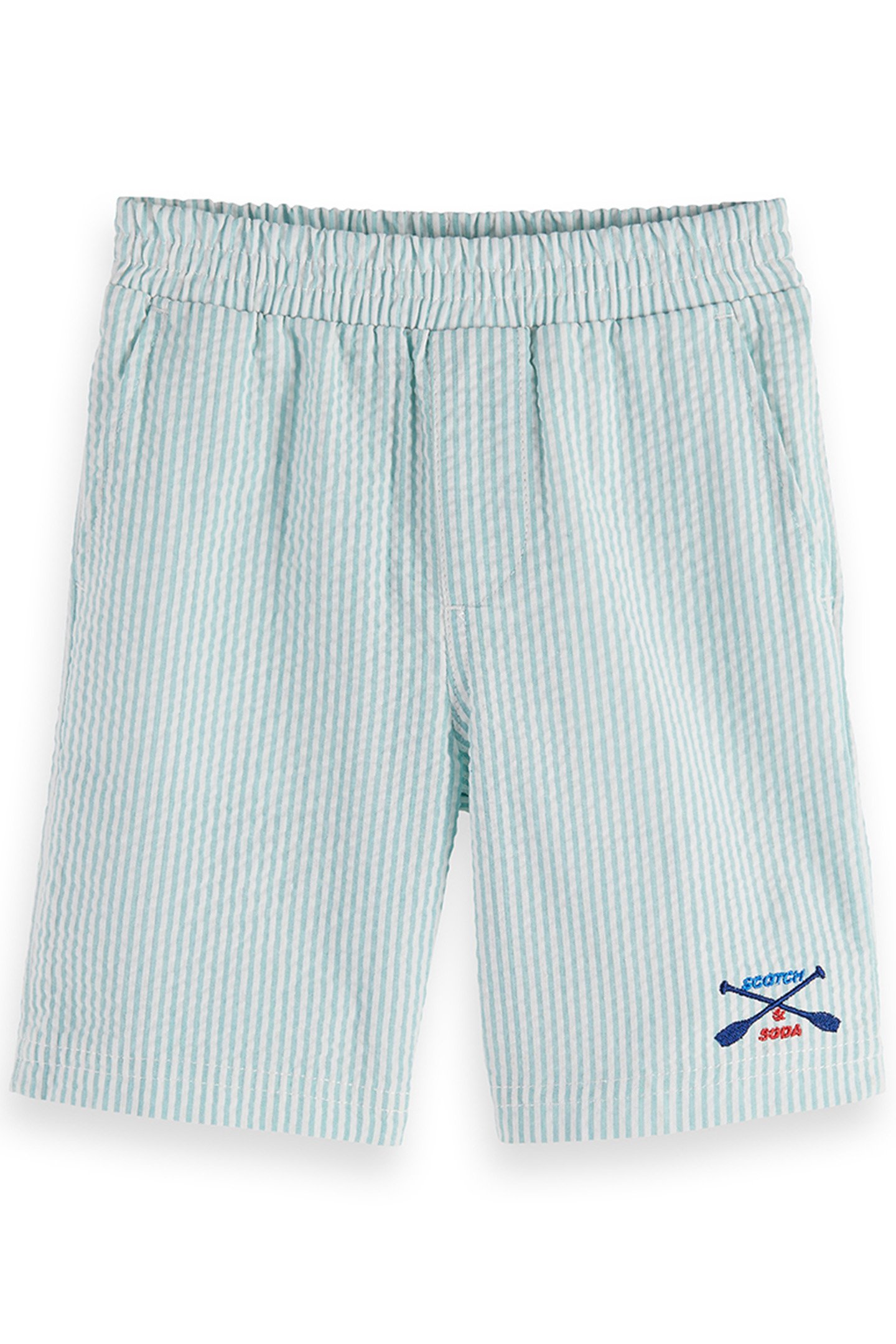 2PC BIG BOYS SS YARN DYE SEERSUCKER SHIRT & SHORT SET BLEACH 3