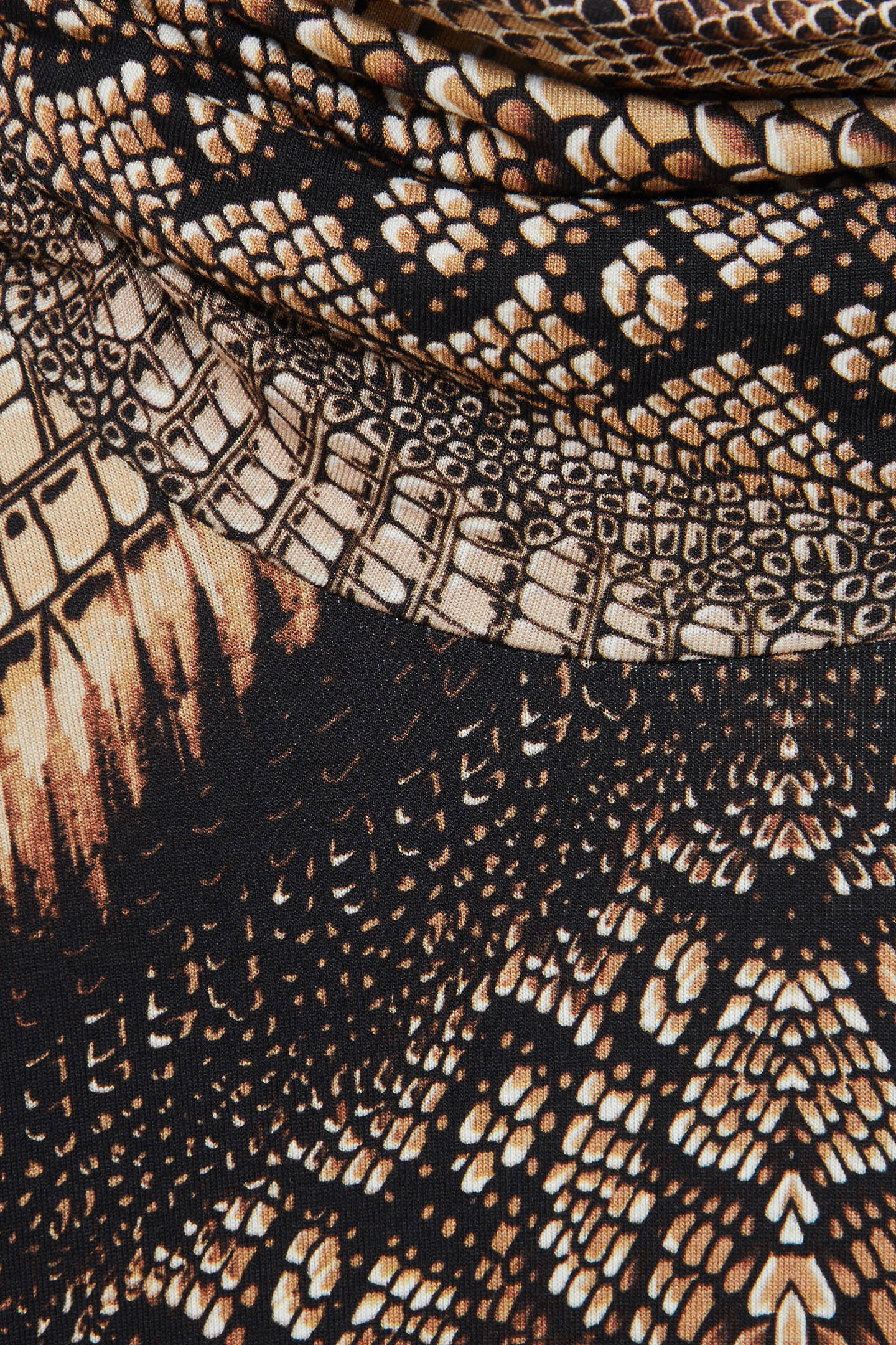 NAOMI SNAKE PRINT TOP BROWN 6