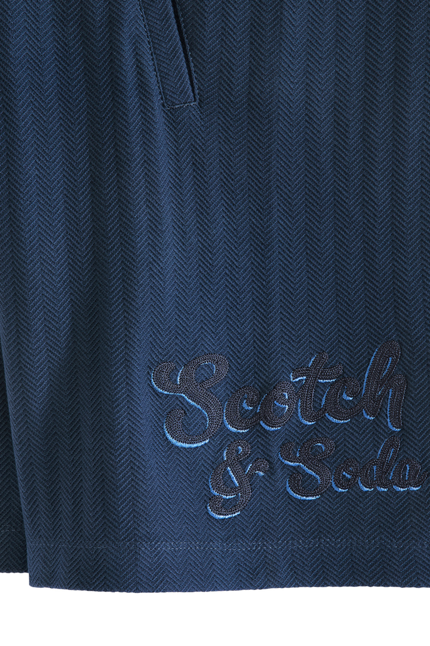 BOYS KNIT HERRINGBONE SHORT DARK OBSIDIAN 4