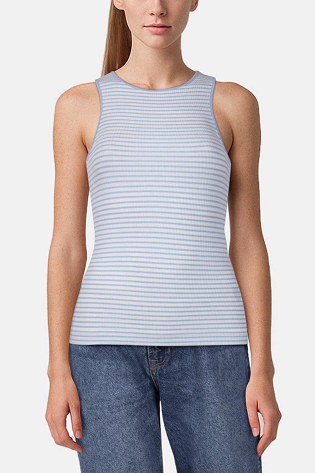 ORGANIC RIB TOP STRIPED COTTON BLUE by Rich & Royal