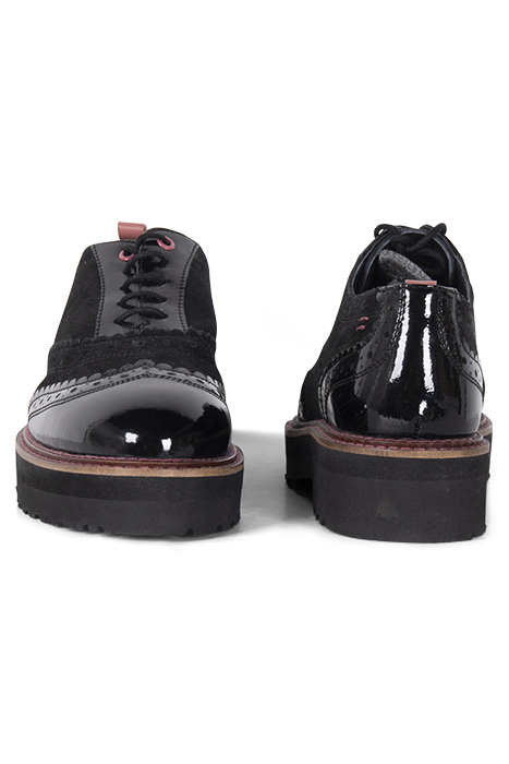 CHUNKY LACE UP BROGUE DISP PURE BLACK 2
