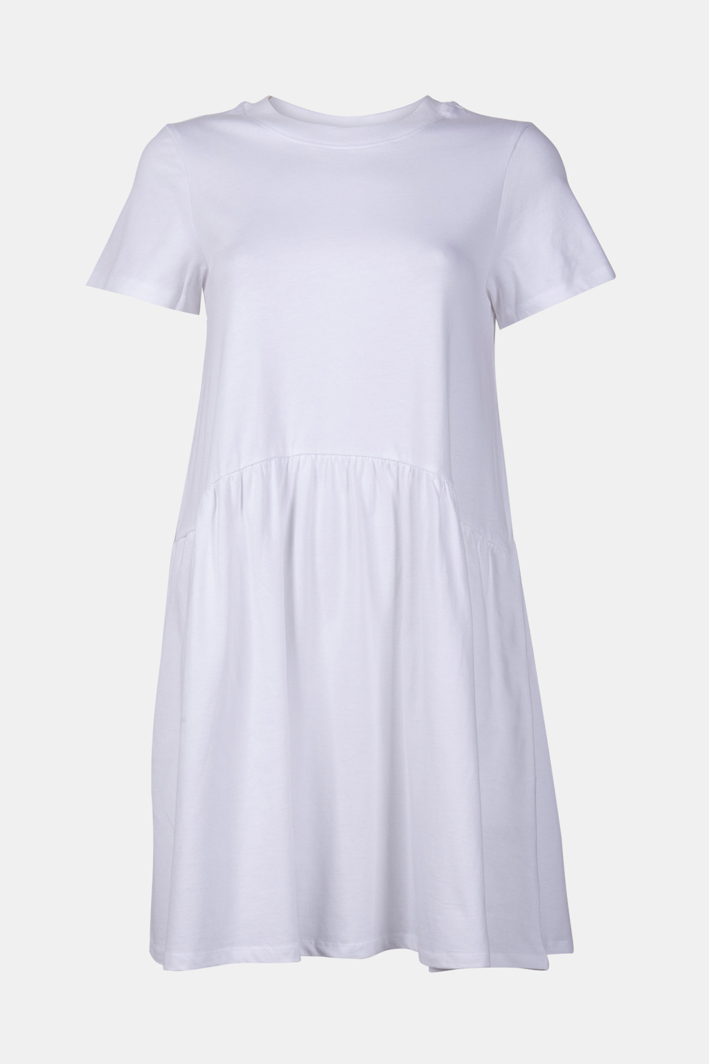 T-SHIRT DRESS ORGANIC WHITE 3