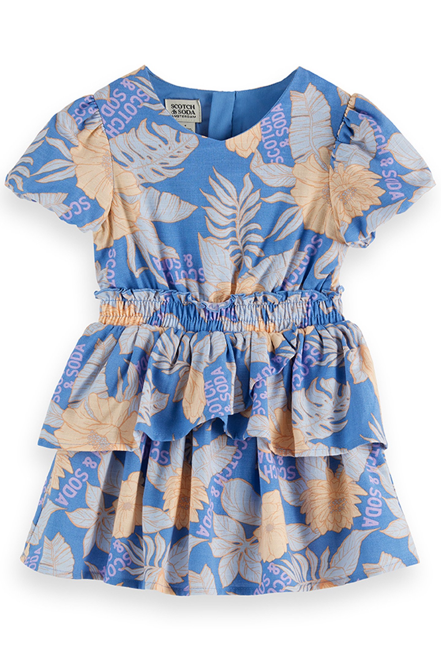 S&S GIRLS 2PC DRESS & CARDIGAN SET BLUE/GREY 2