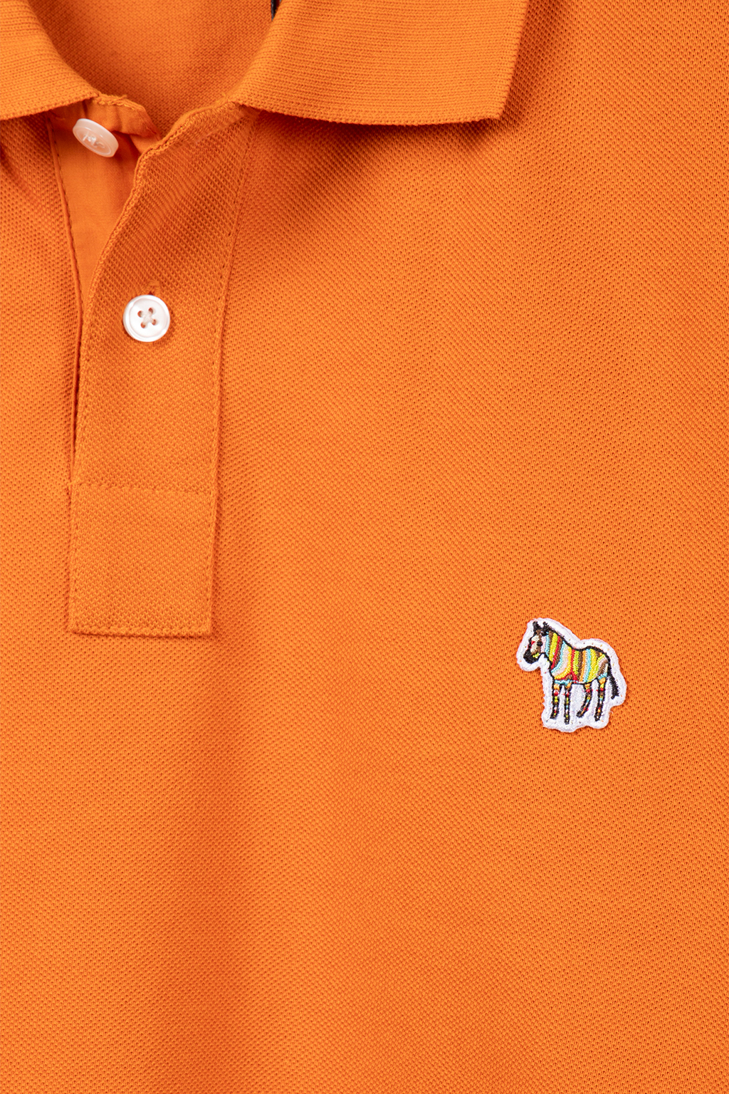 REG FIT SS POLO SHIRT ZEBRA ORANGE 4