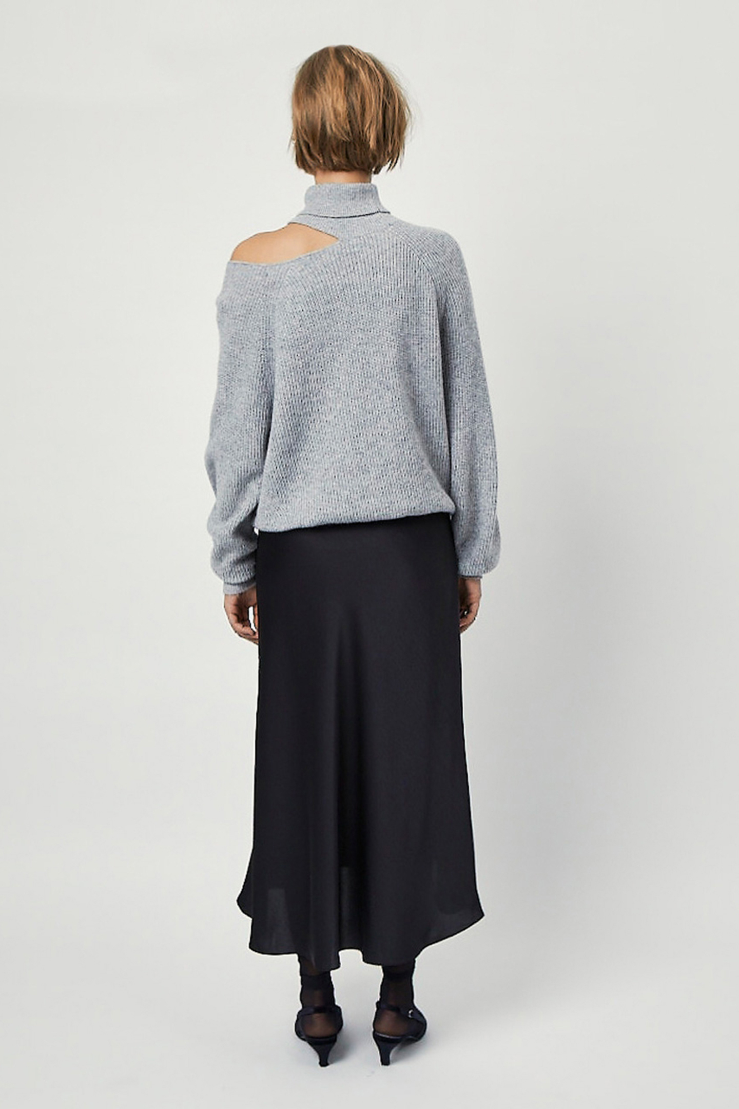 PEPPA MIDI SKIRT RAVEN 2