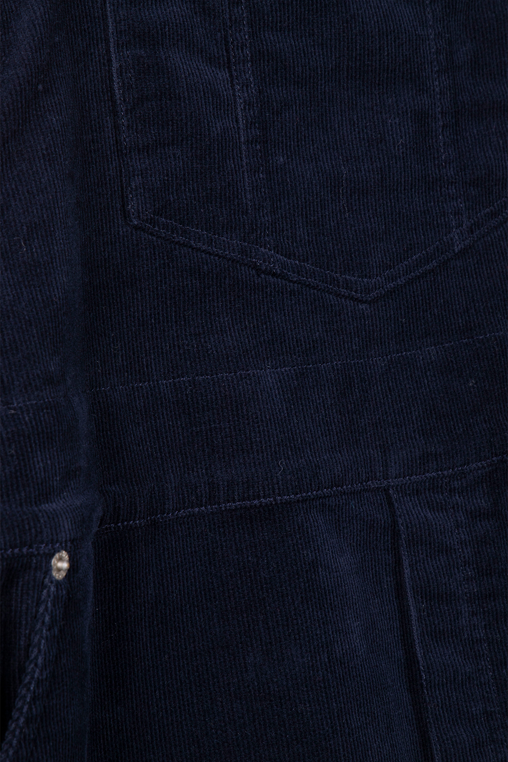 EMMIE ORGANIC CORD MIDI PINNY DARK NAVY 4