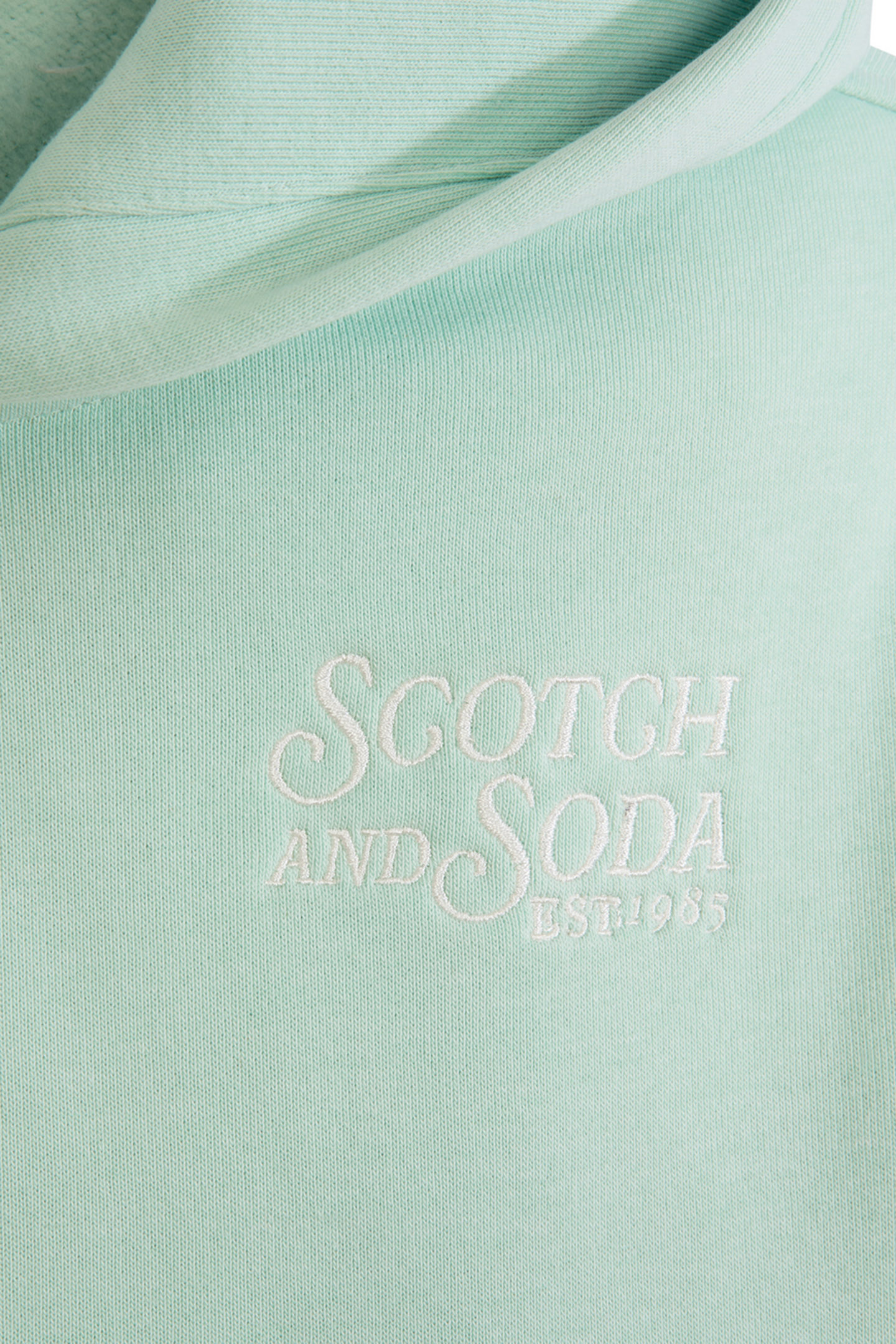 BOYS GRAPHIC FLEECE HOODIE LIGHT PASTEL GREEN 4