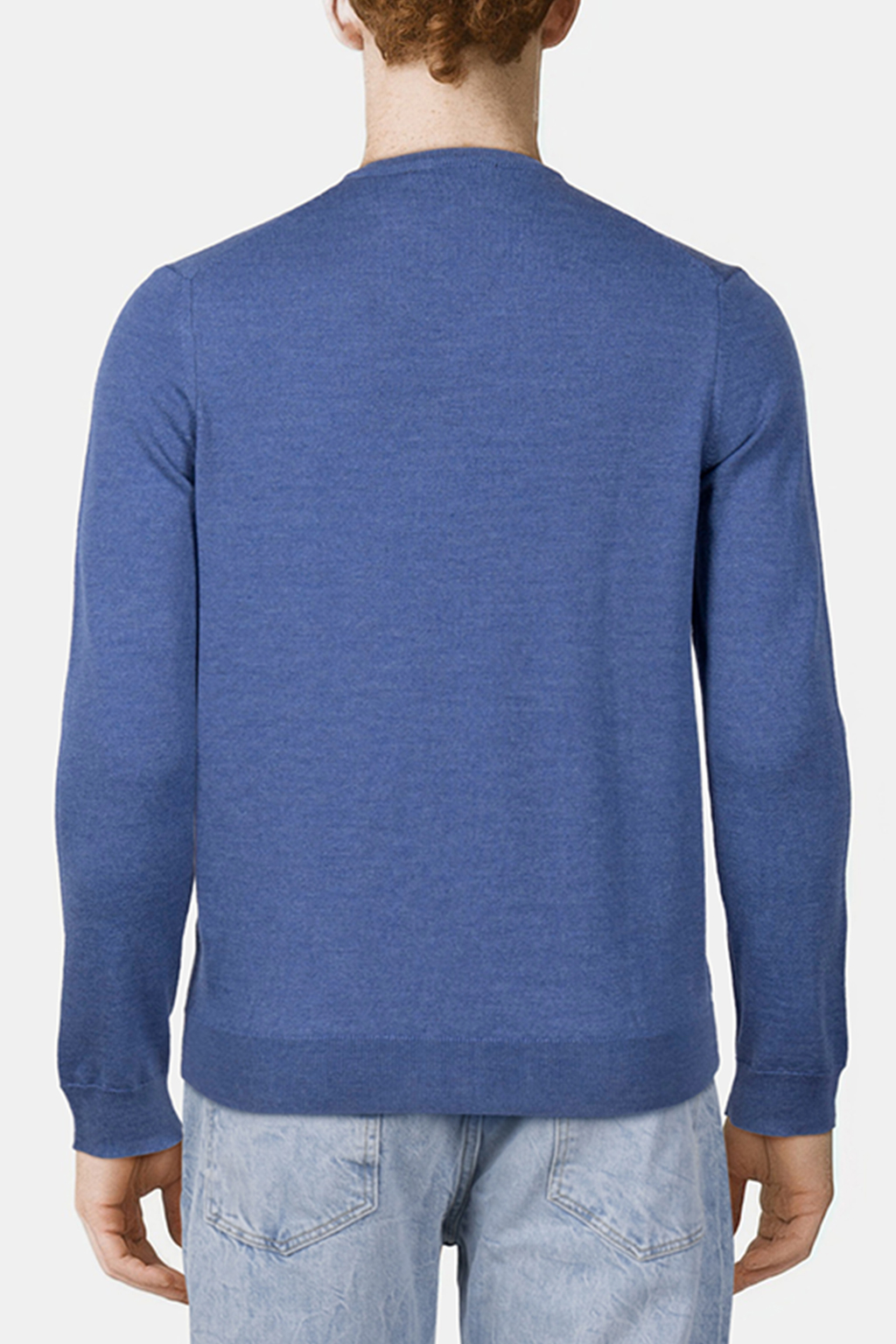 BASIC V-NECK PULLOVER DENIM BLUE MIX 2