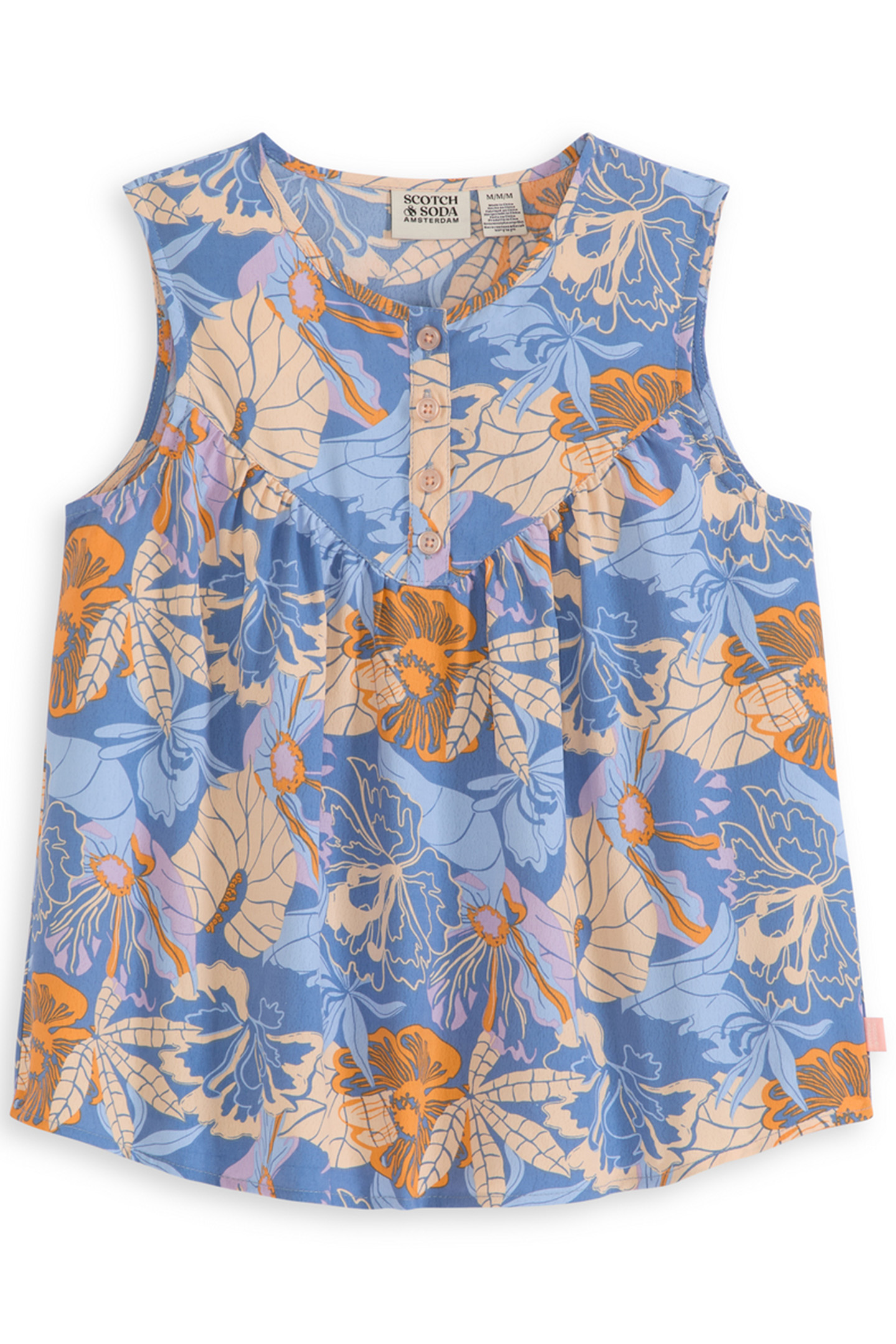 S&S BIG GIRLS 2PC TOP & DENIM SHORT SET BLUE/GREY 3