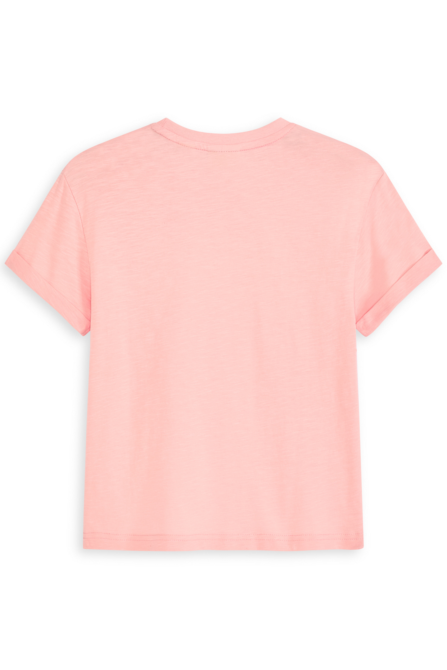 GIRLS CTTN SLUB JERSEY SS TOP LT PASTEL PINK 2