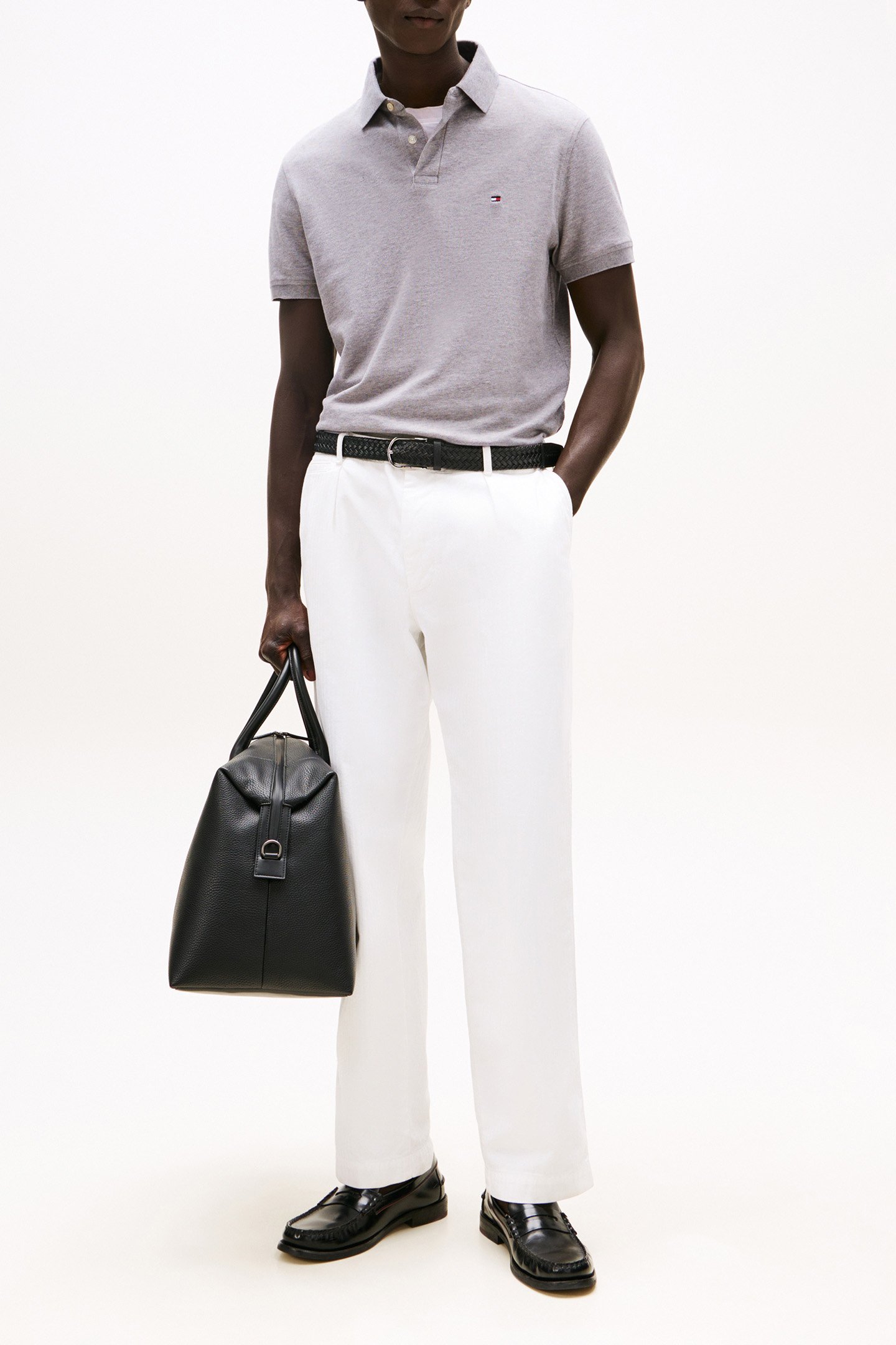 1985 REGULAR FIT POLO LIGHT GREY HEATHER 3