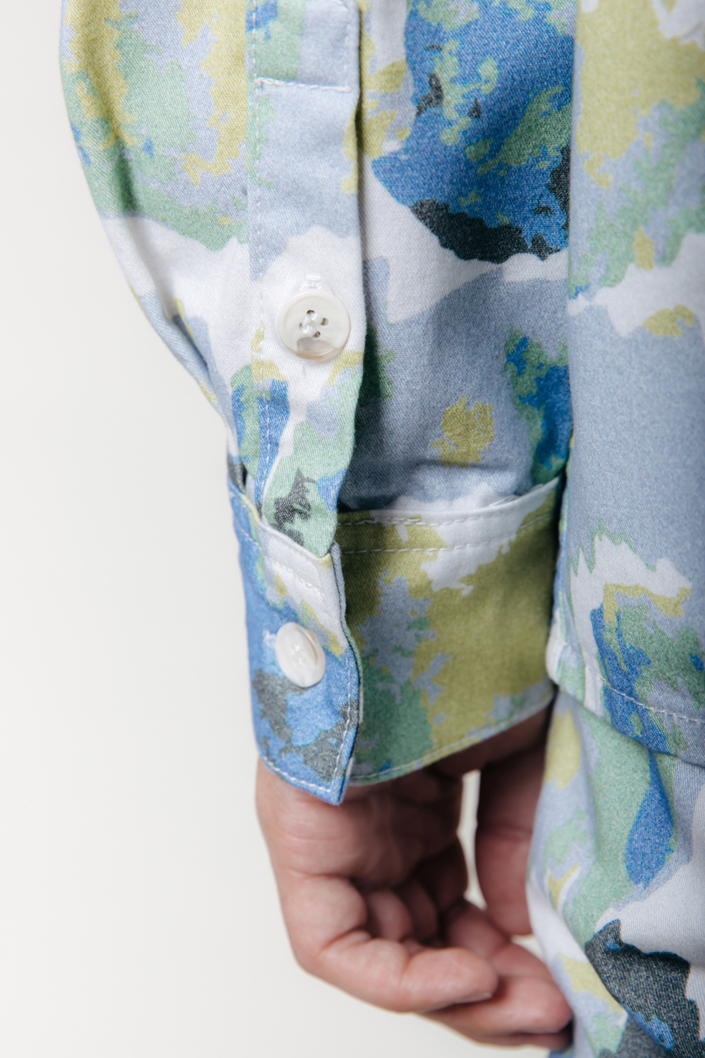 PARKER ABSTRACT LEAVE SHIRT LIME 4