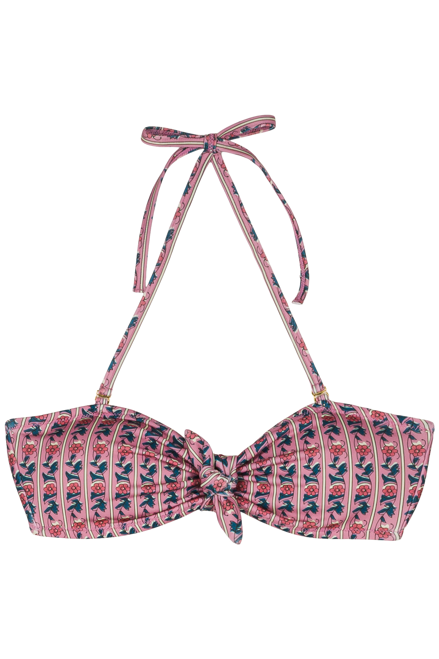 BIKINI TOP WALNUT TEAL GARDEN OF EDEN 2