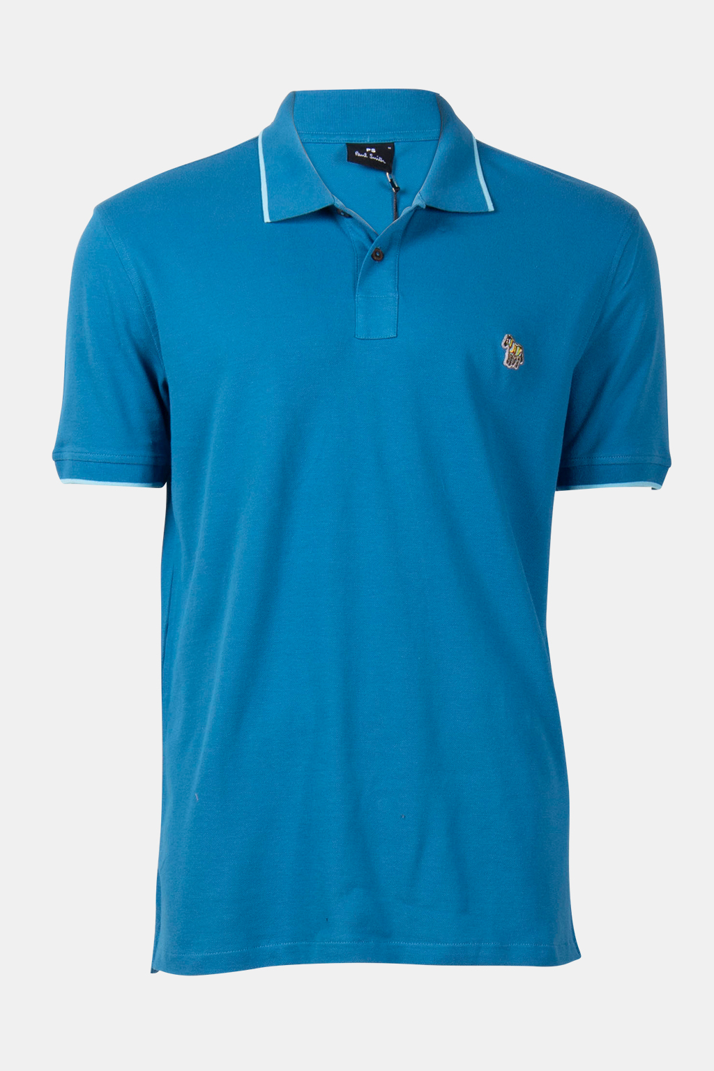 REG POLO SS ZEB BADGE PETROL GREEN 3