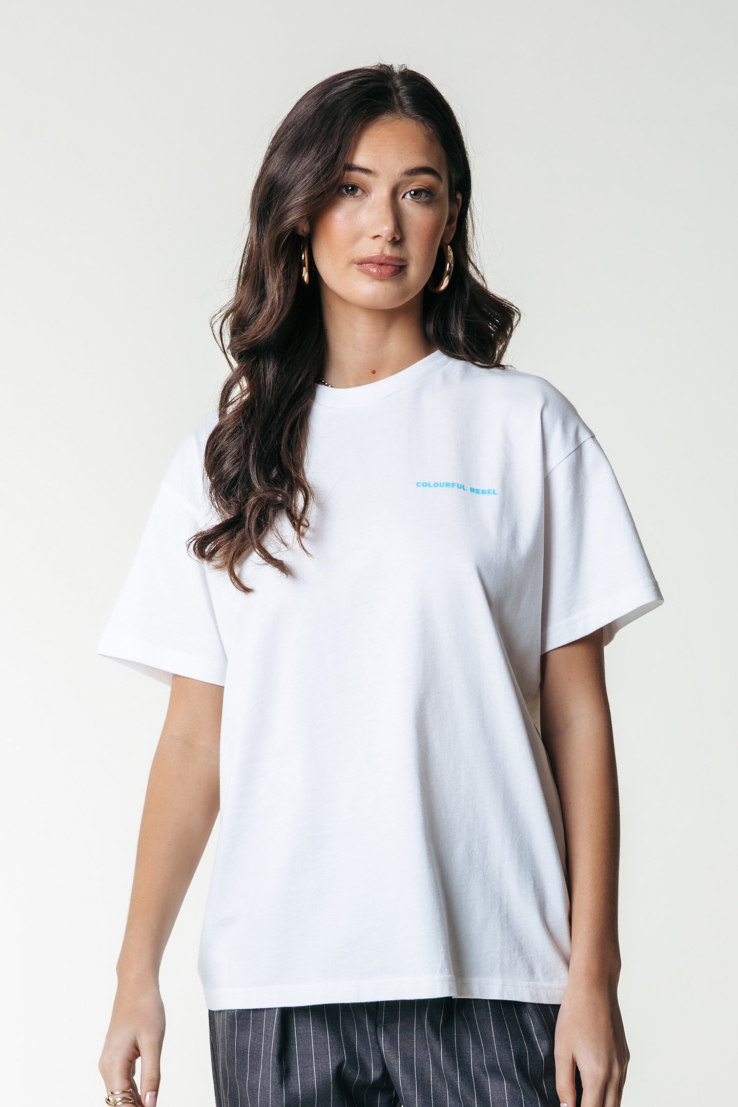 GRADIENT POSTER LOOSEFIT TEE STANDARD WHITE by Colourful Rebel