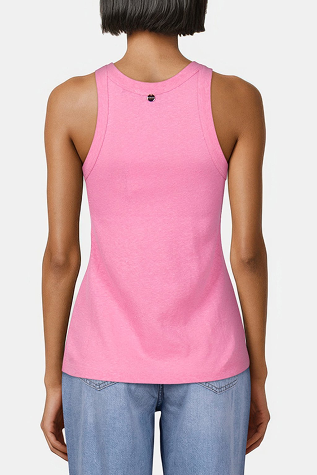LINEN TOP SORBET PINK 2
