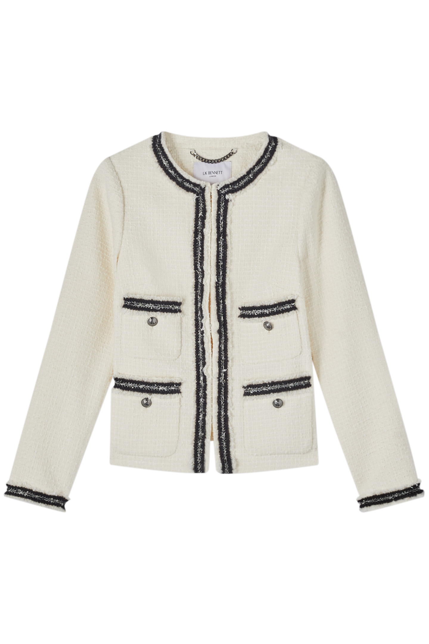 JK CHARLIE TWEED JACKET CREAM 3