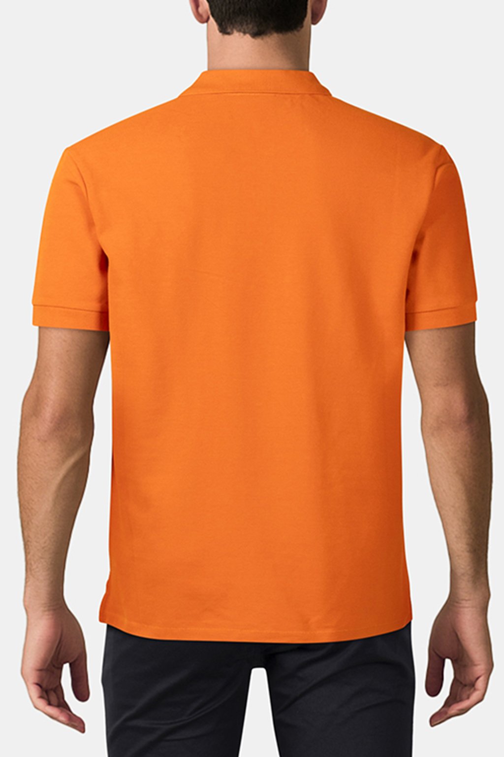 REG FIT SS POLO SHIRT ZEBRA ORANGE 2