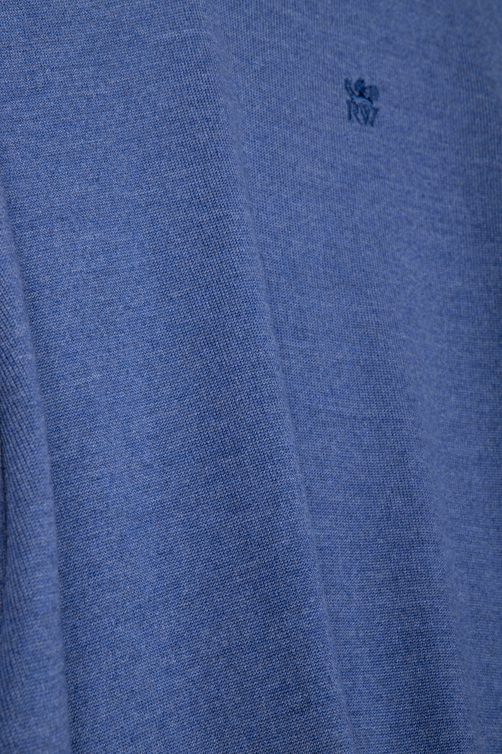 BASIC V-NECK PULLOVER DENIM BLUE MIX 4