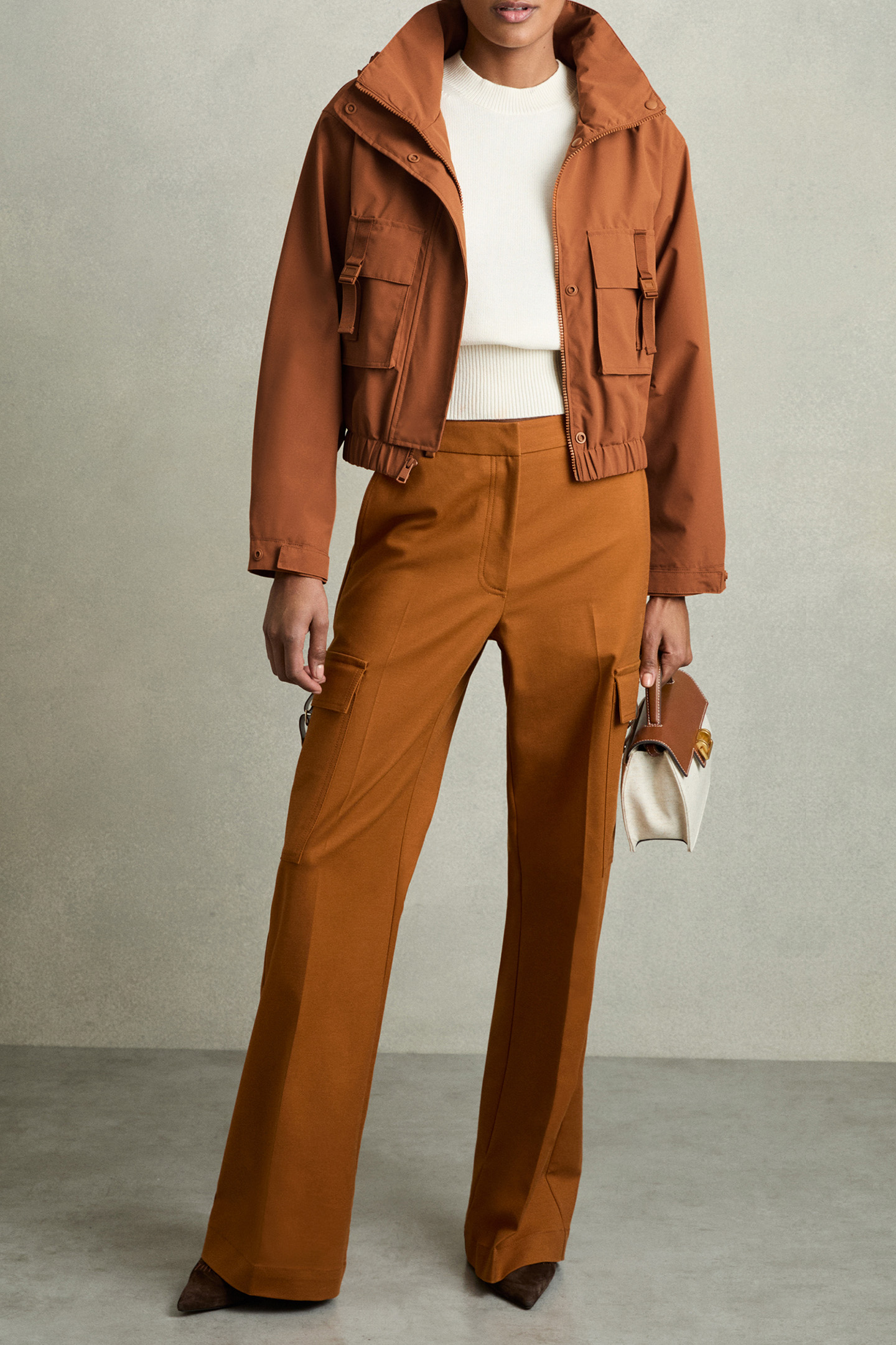 CONNIE TECHNICAL JACKET RUST 1