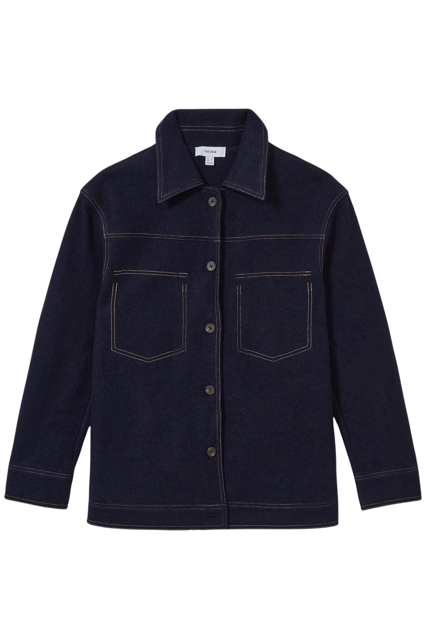 ELISE WOVEN SHIRT NAVY 4