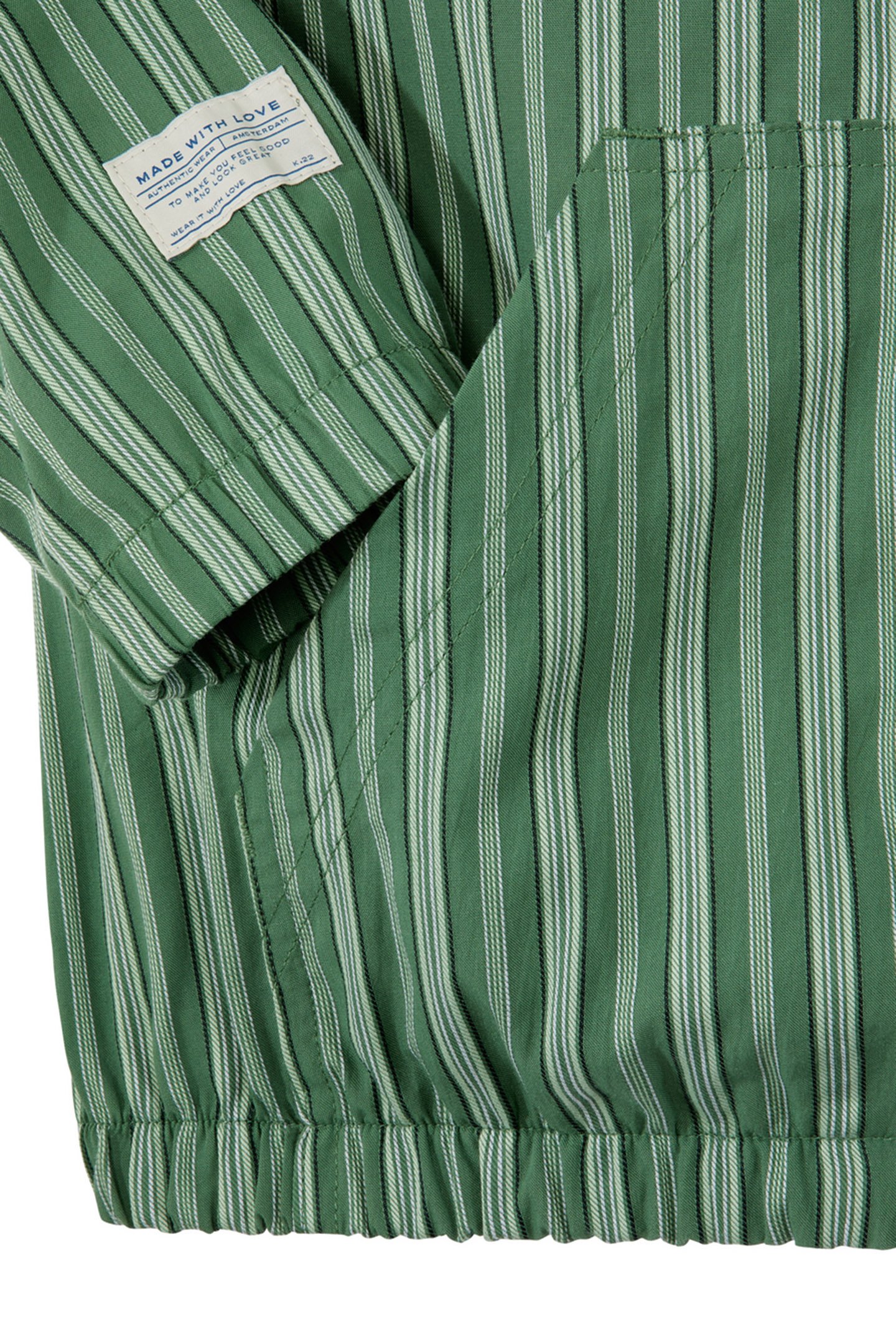 BOYS NOVELTY YD ZIP FRONT JACKET MEDIUM GREEN 3