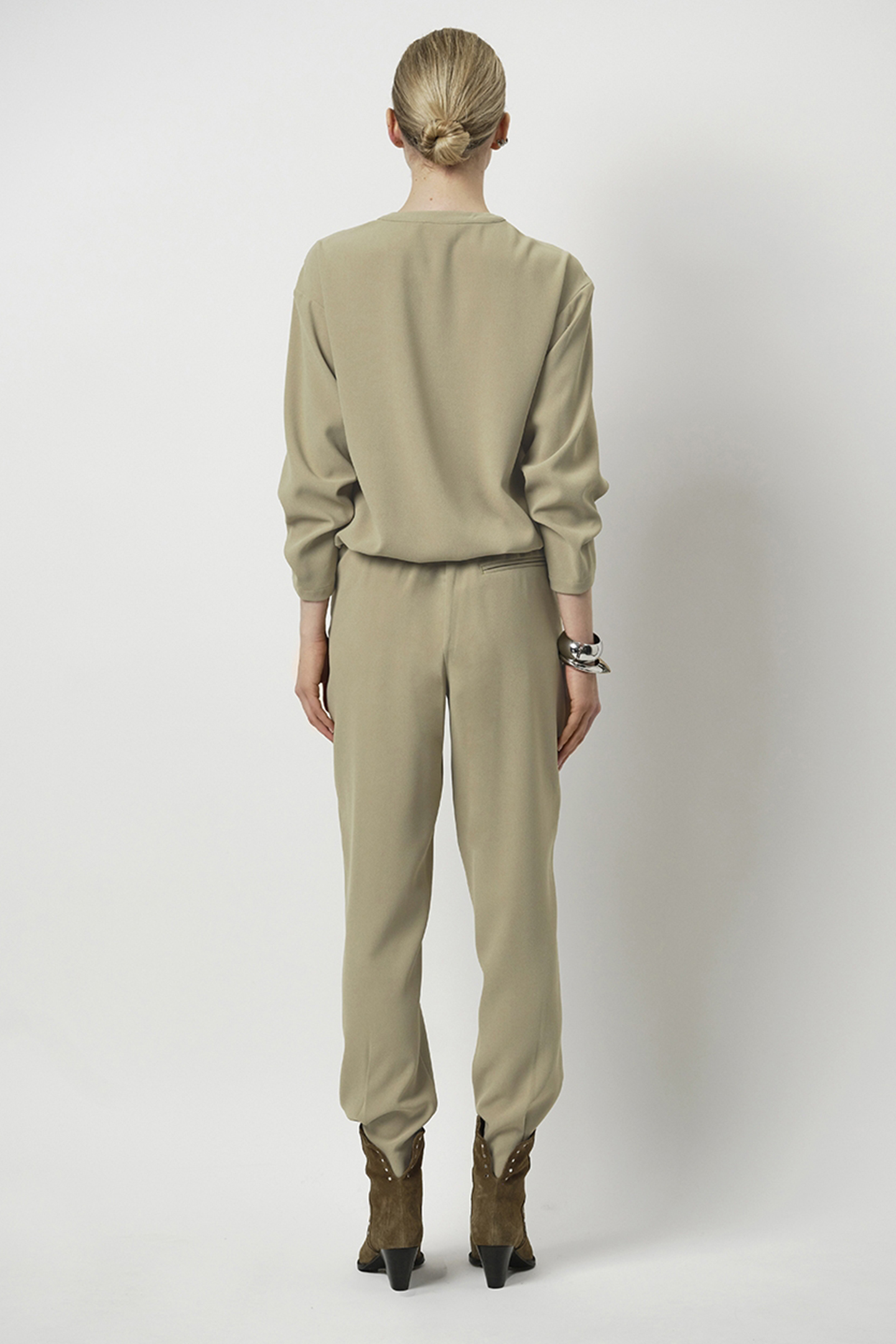 THORN DRAWSTRING CORD TOP SWAMP GREEN 2