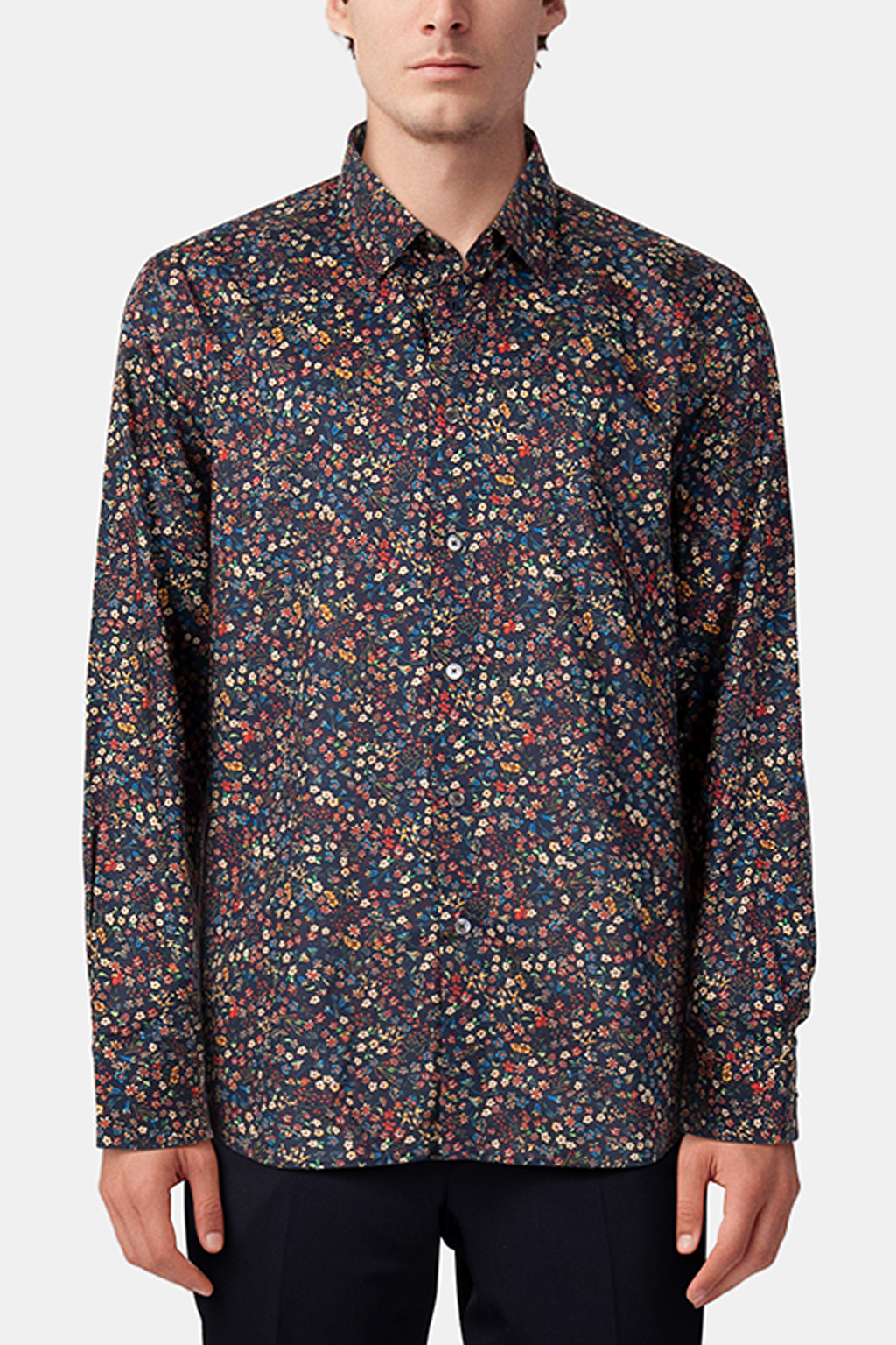 S/C TAILORED FIT SHIRT VERY DARK NAVY 1