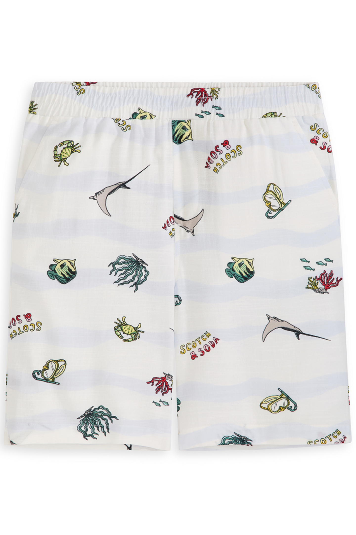 BIG BOYS 2PC PRINTED WOVEN BUTTON UP SHIRT & SHORT SET WHITE 4