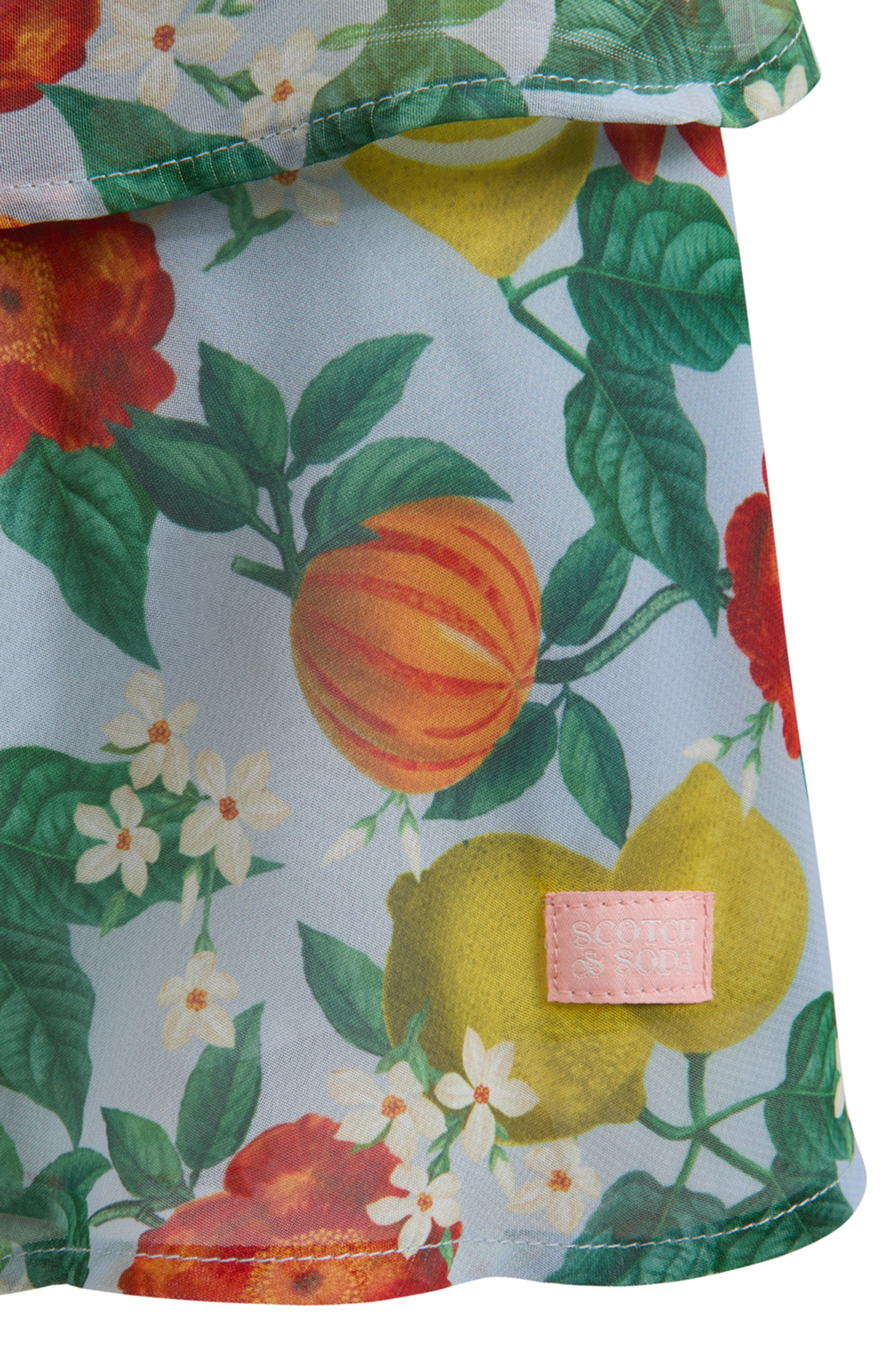 BIG GIRLS S&S DRESS & VEST SET SKY/PEWTER 7