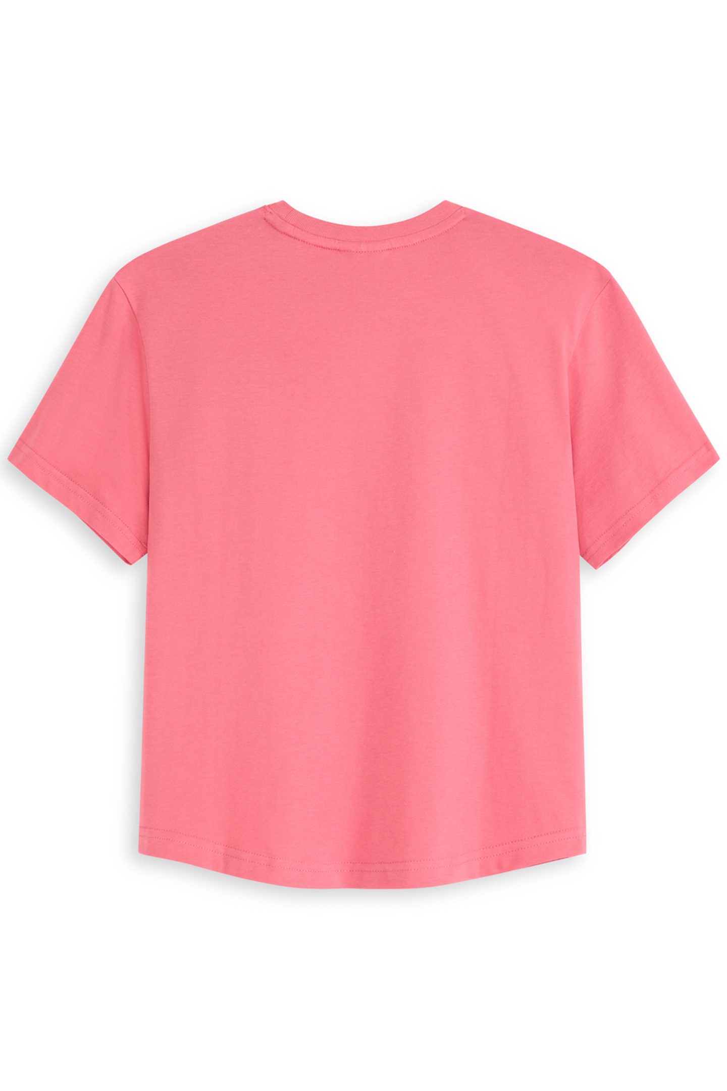 GIRLS CTTN SLUB JERSEY SS TOP PINK/BROWN 2