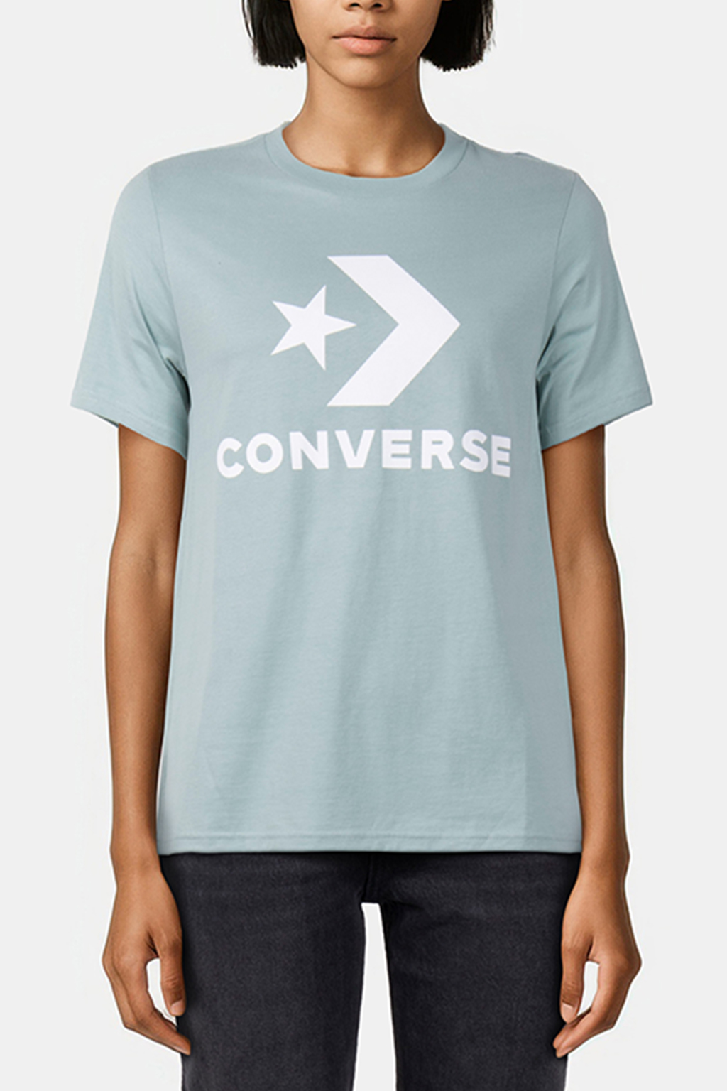 CONVERSE GO-TO STAR CHEVRON LOGO STANDARD-FIT T-SHIRT MINT C 2