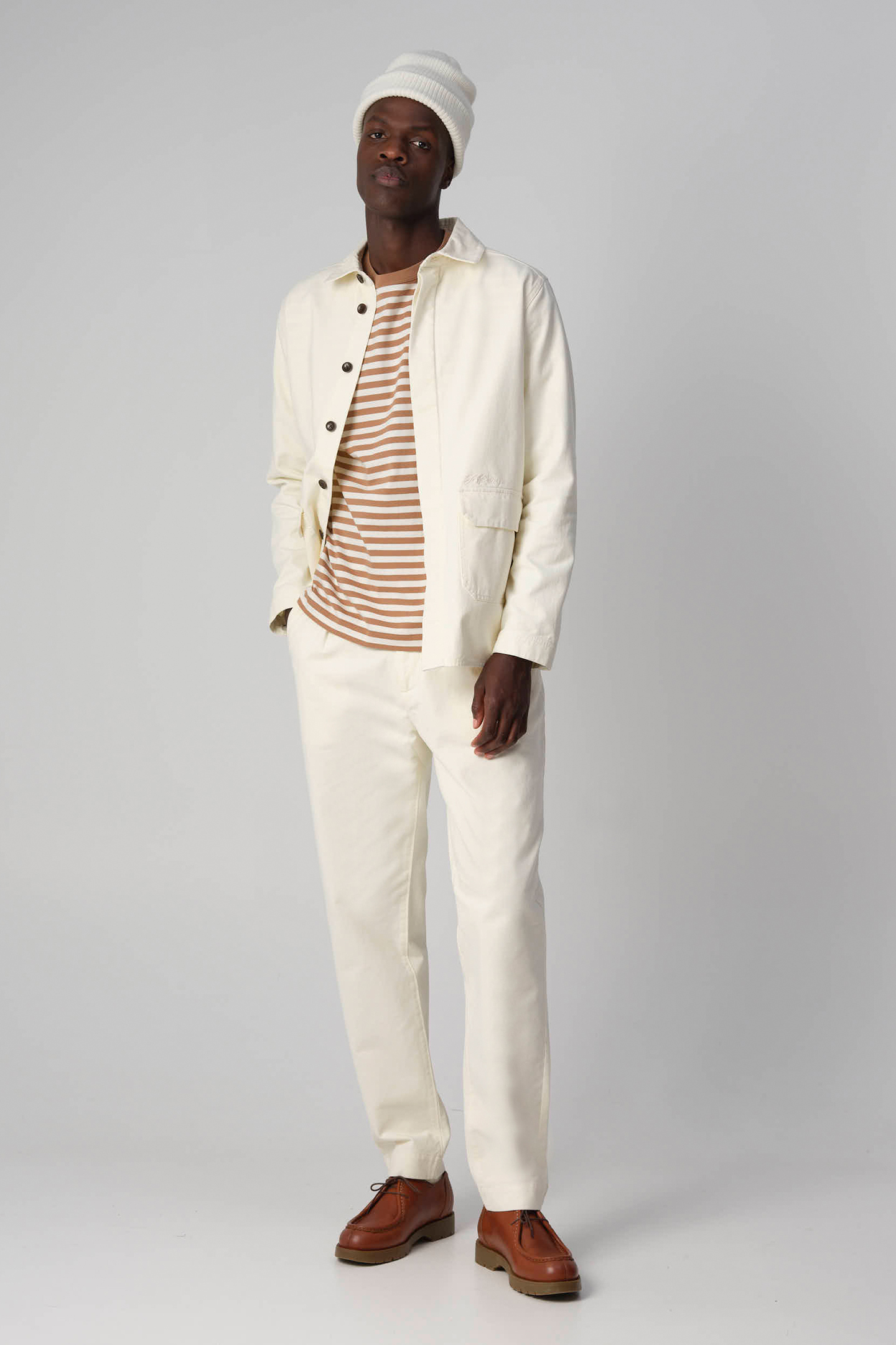 RYLAND OVERSHIRT COCONUT MILK by J.C. Rags