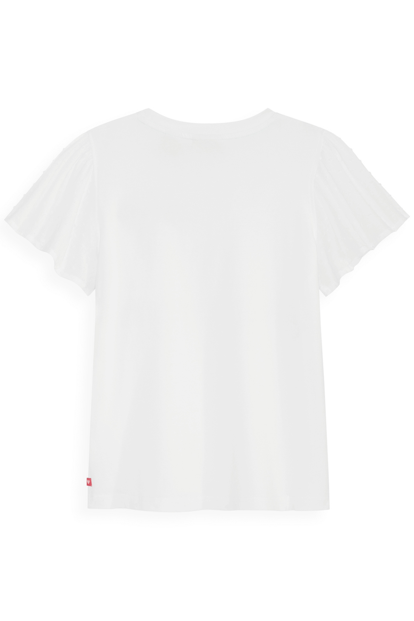 S&S GIRLS DENIM GROUP STRETCH JERSEY/SWISS DOT FASHION TOP W 2