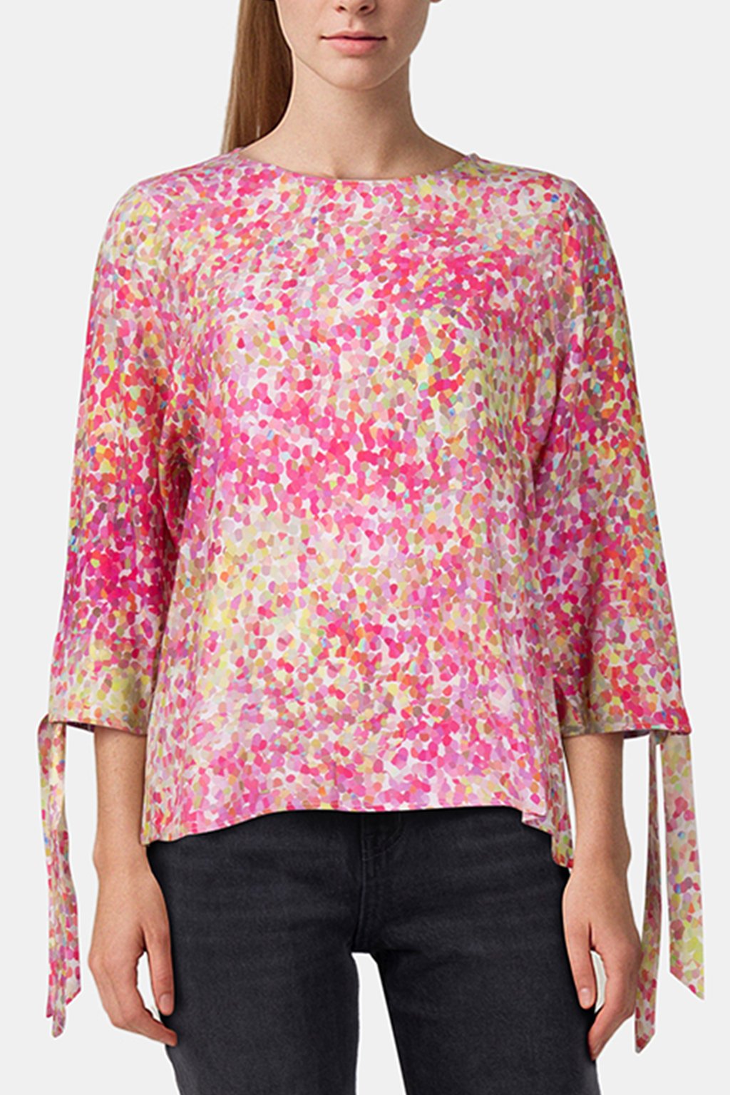 PRINTED BLOUSE PINK COSMOS by Rich & Royal