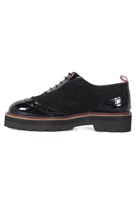CHUNKY LACE UP BROGUE DISP PURE BLACK 3