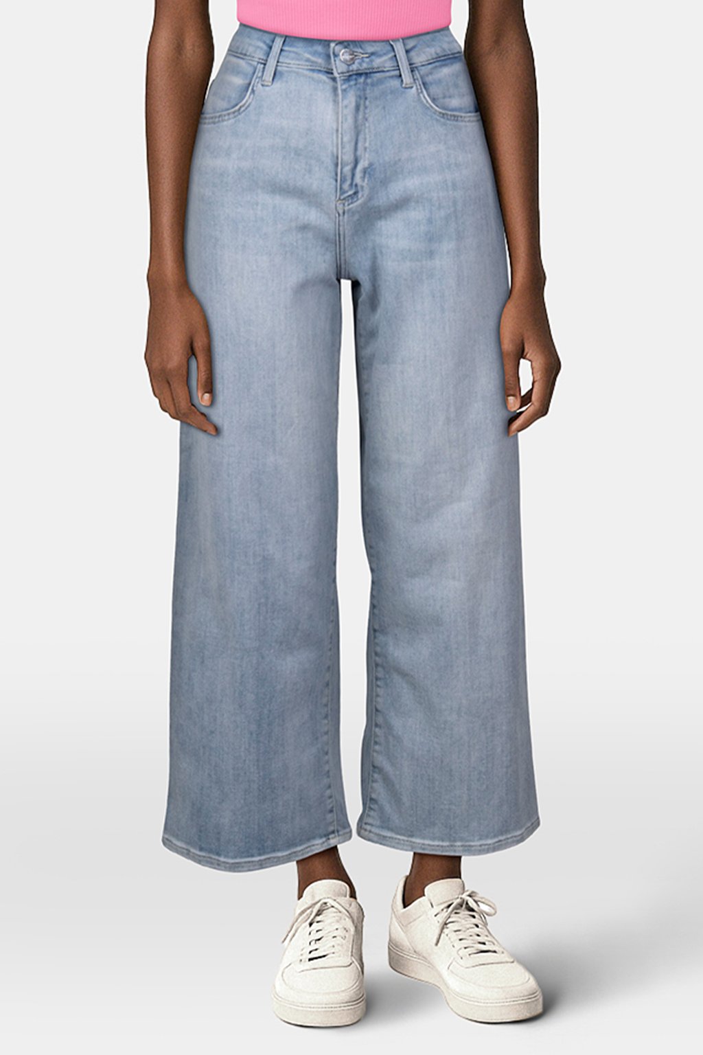 CULOTTE LIGHT BLUE SATIN DENIM DENIM BLUE by Rich & Royal