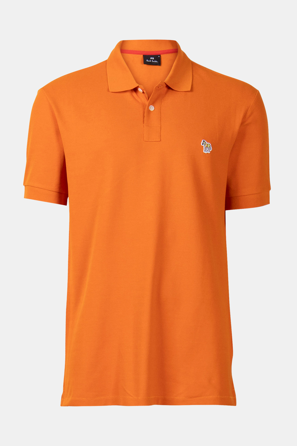 REG FIT SS POLO SHIRT ZEBRA ORANGE 3