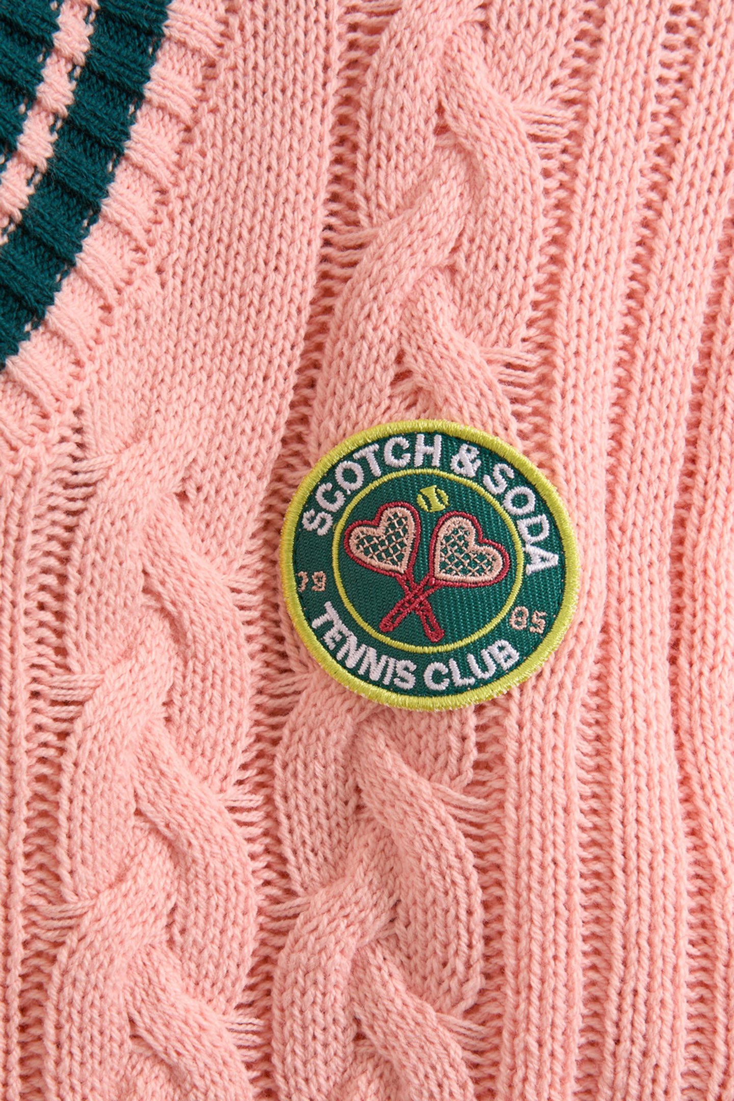 S&S GIRLS TENNIS GROUP CTN SWEATER KNIT VNECK PULLOVER LT PA 3