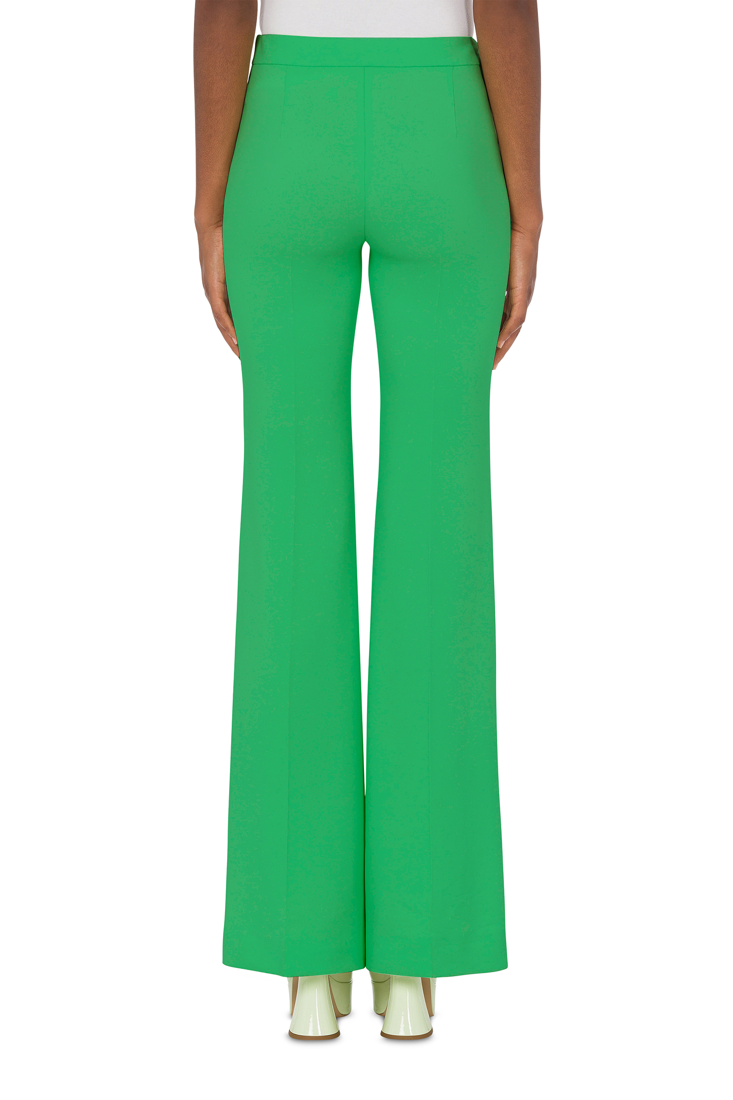 60'S CADY FLARED TROUSERS GREEN 2