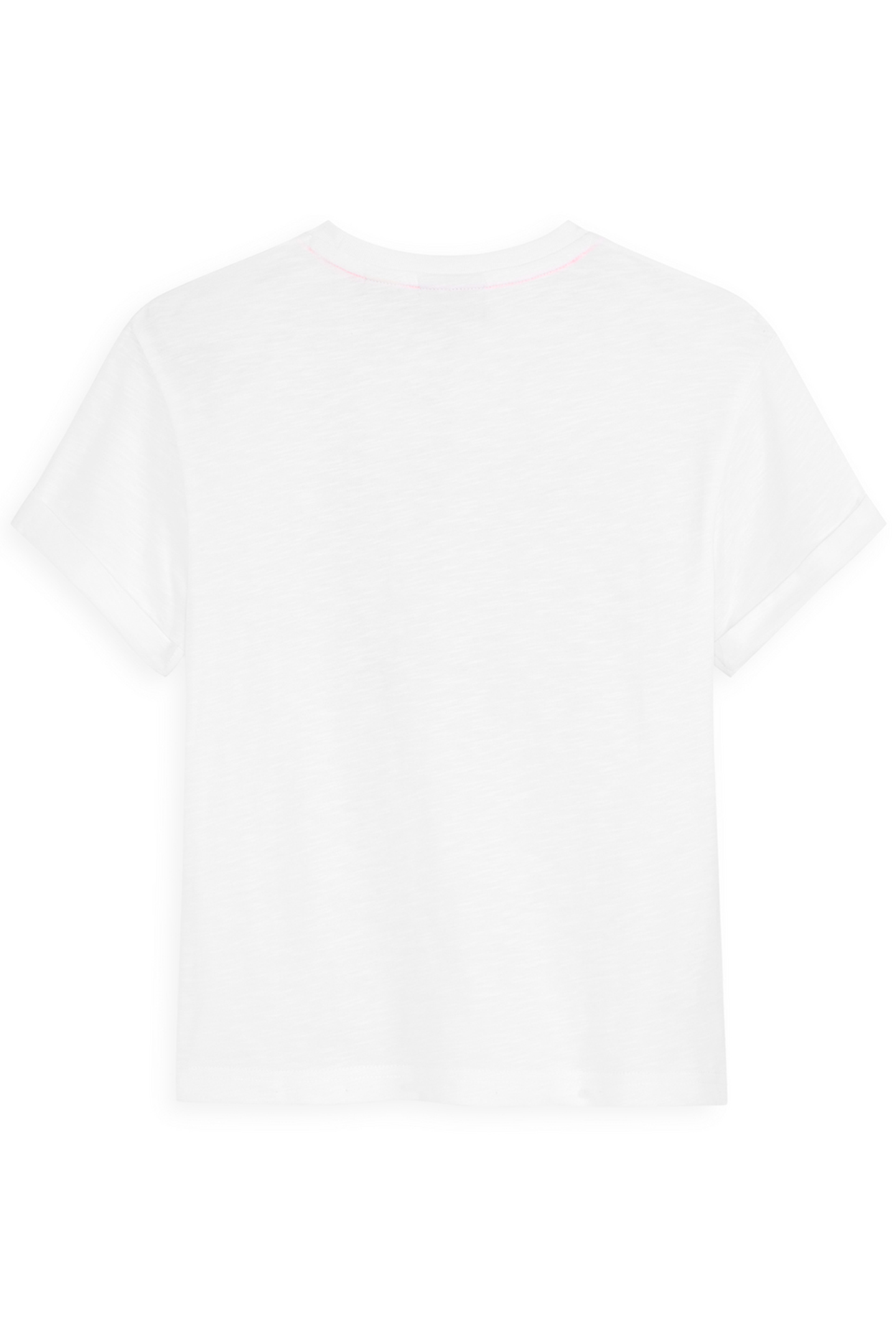 GIRLS CTTN SLUB JERSEY SS TOP WHITE TRADITIONAL 2