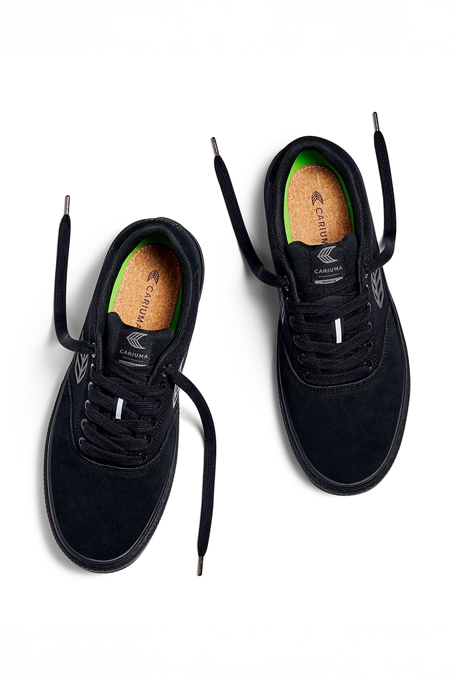 NAIOCA PRO ALL BLACK SUEDE AND CANVAS ASH GREY LOGO SNEAKER 2